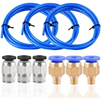 Orthland Tubo de Teflón- 3 Piezas de Tubo de PTFE(1.5m) Creality Original para Filamento de 1-75 mm- con 3 piezas de…
